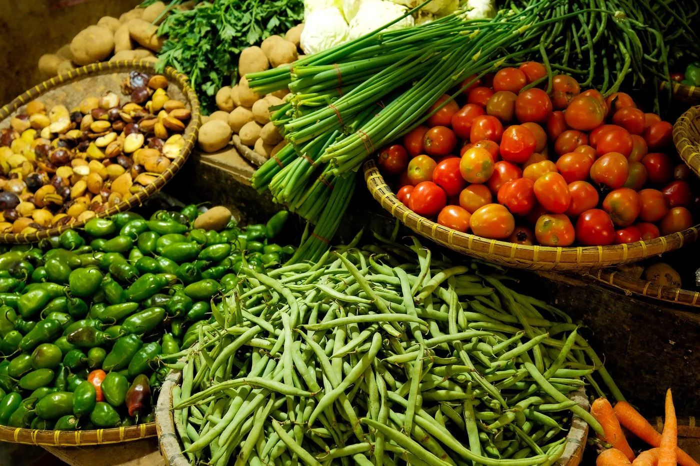 Les produits du marché peuvent fournir le point de départ d’une nouvelle découverte. Photo : Pexels.